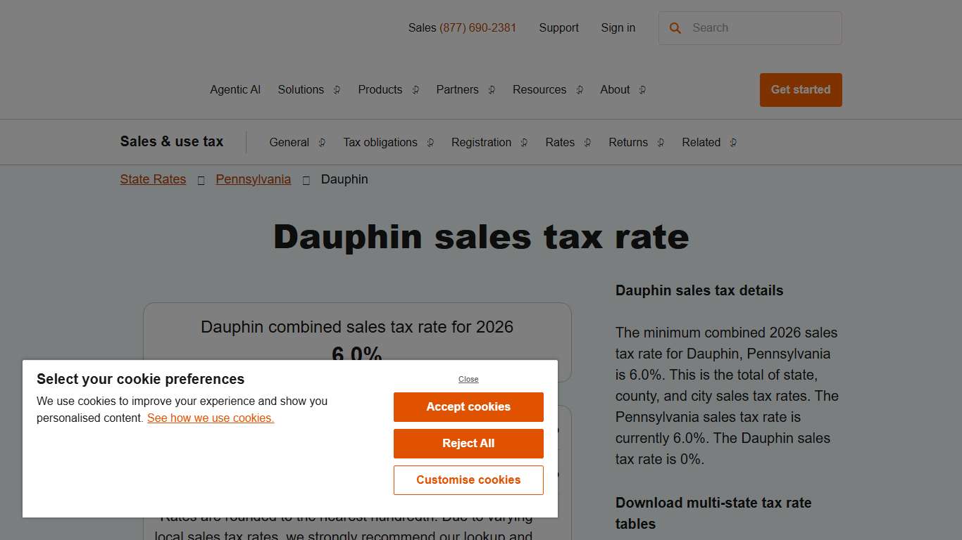 2026 Dauphin County Sales Tax Rate - Avalara